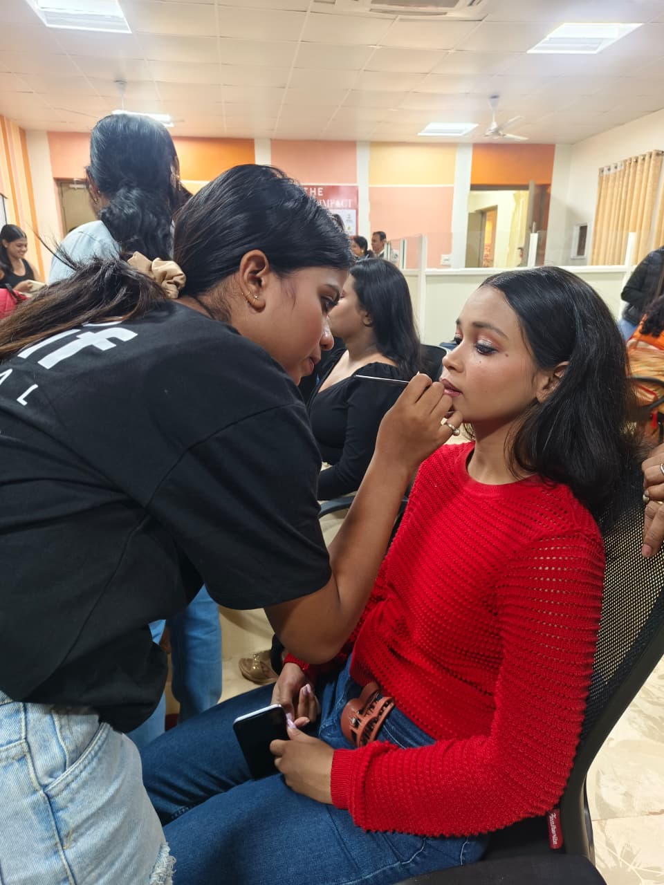 makeup and hairstyling 